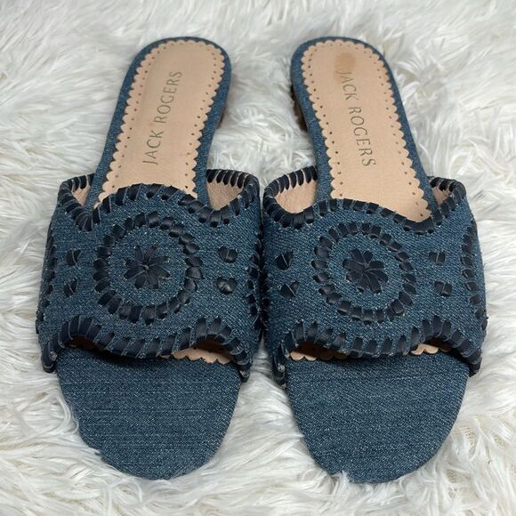 Jack Rogers Thompson Slide Denim - Picture 10 of 10